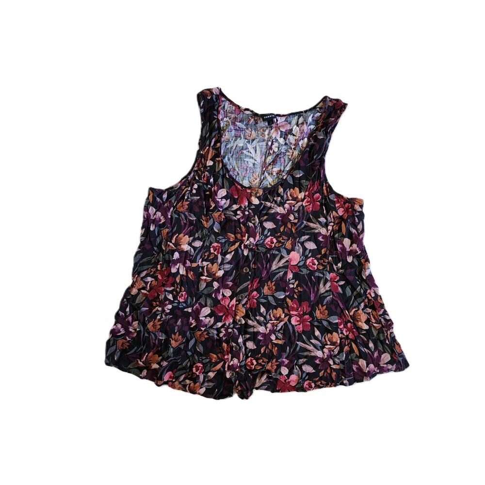 Torrid Fit and Flare Rayon Slub Tank Size 3